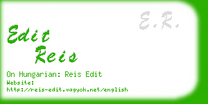 edit reis business card